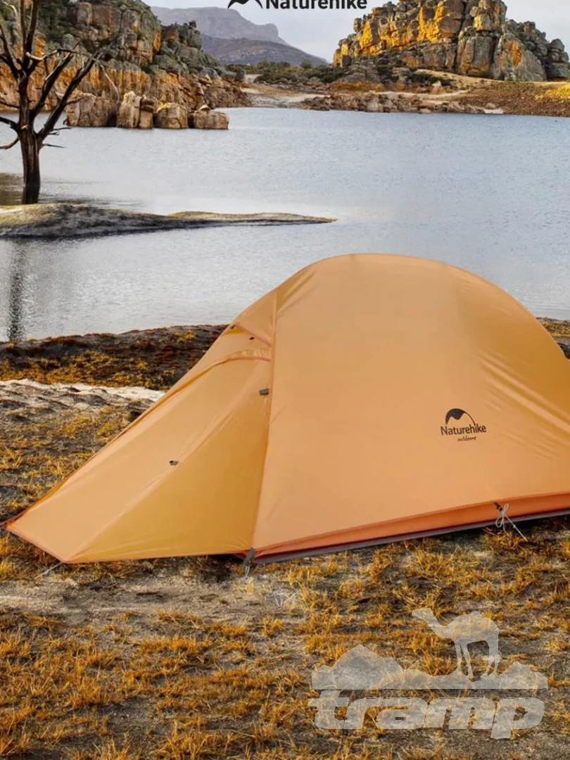 Палатки Палатка Naturehike Cloud up 1 Base 210T | Оранжевая + футпринт