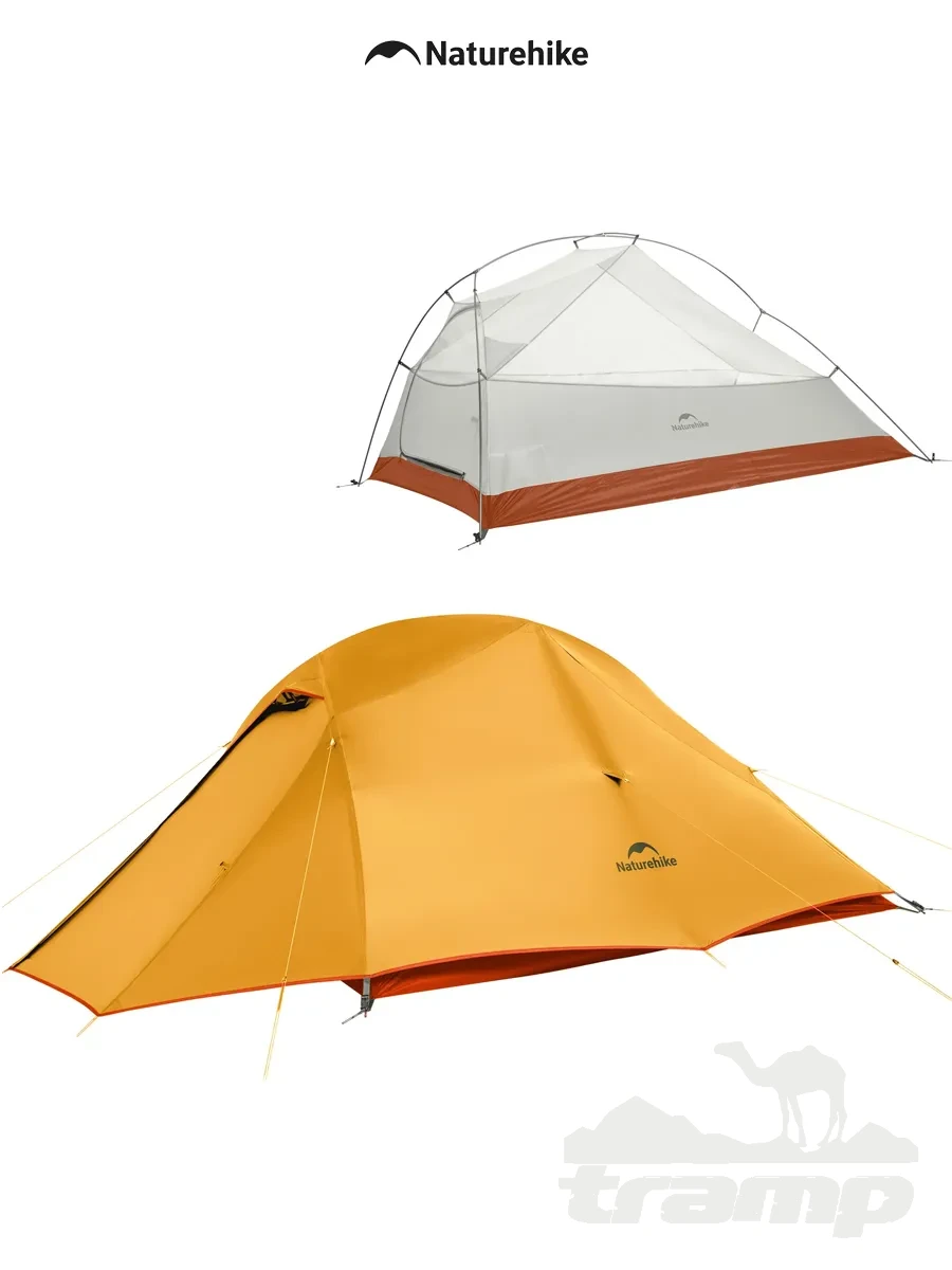 Палатки Палатка Naturehike Cloud up 3 Base 210T | Оранжевая + футпринт