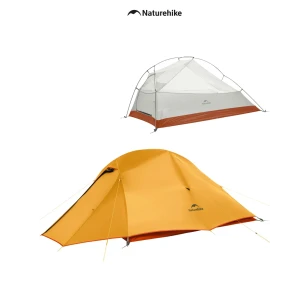 Палатка Naturehike Cloud up 3 Base 210T | Оранжевая + футпринт