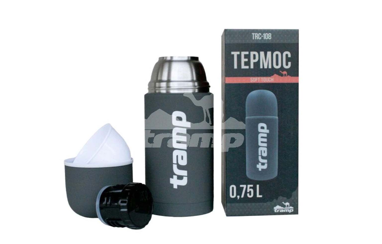Посуда Термос Tramp Soft Touch 0,75 л серый
