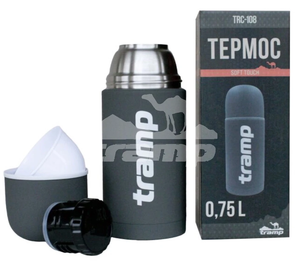 Посуда Термос Tramp Soft Touch 0,75 л серый