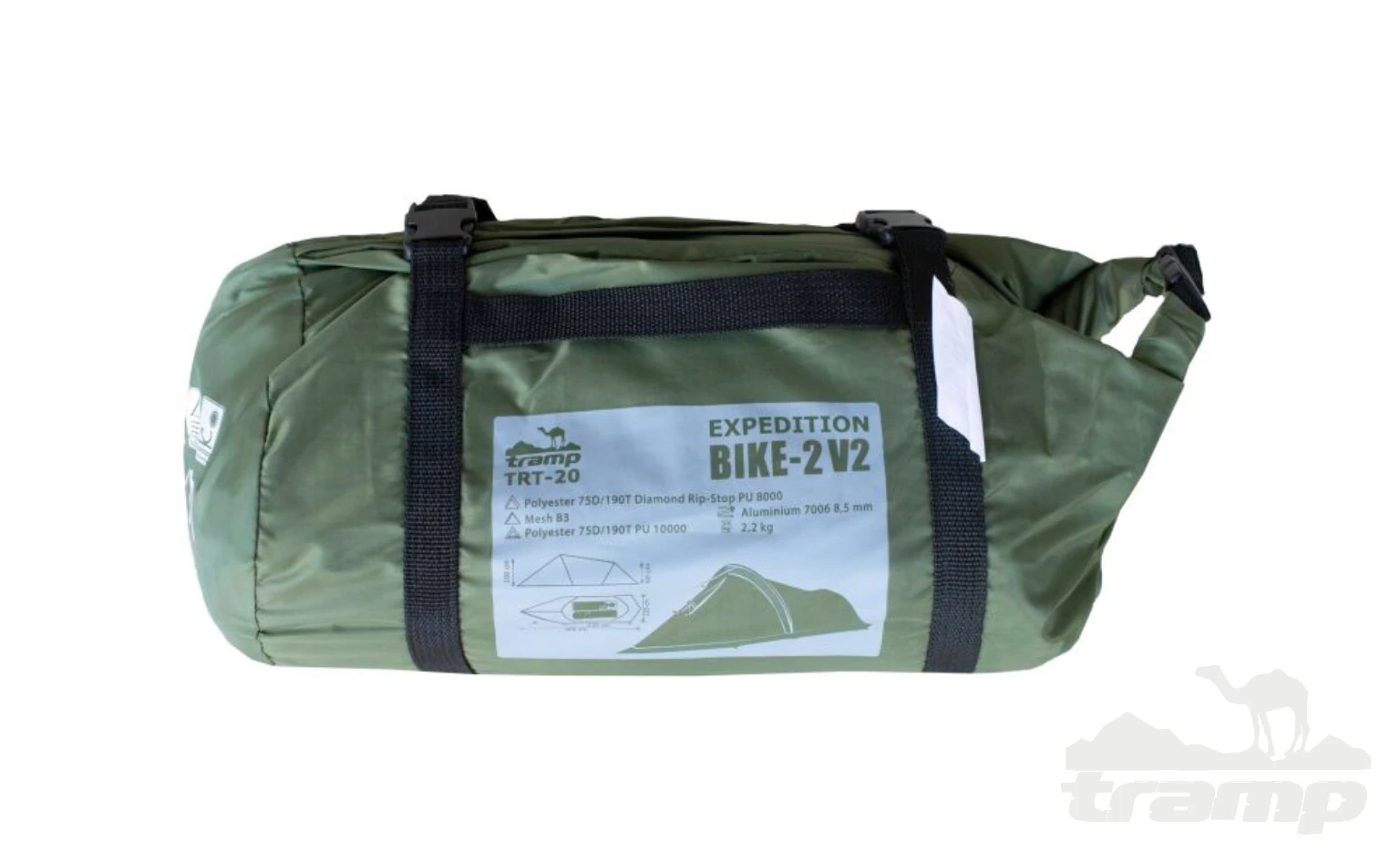 Палатки Палатка Экспедиционная Tramp Bike 2 Green (V2)