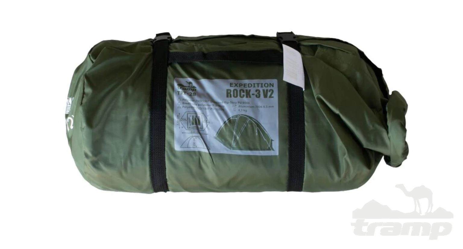 Палатки Палатка Экспедиционная Tramp Rock 3 (V2)  Green