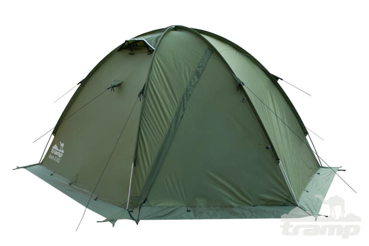 Палатки Палатка Экспедиционная Tramp Rock 3 (V2)  Green