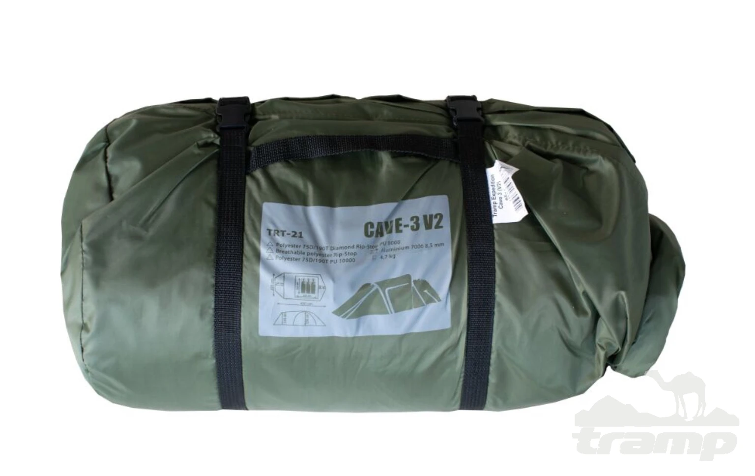 Палатки Палатка Экспедиционная Tramp Cave 3 Green (V2)