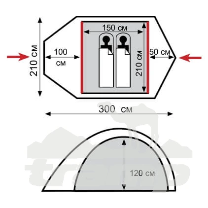 Палатки Палатка Универсальная Tramp Stalker 2 ALU (V2)