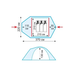 Палатка Универсальная Tramp Stalker 3 ALU (V2)