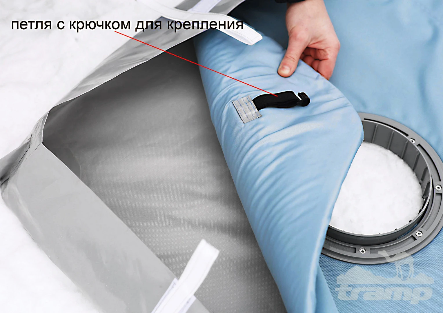 Комплектующие для палаток Дно гидро-термоизоляционное Лотос КубоЗонт 4 (260х260) с фланцами