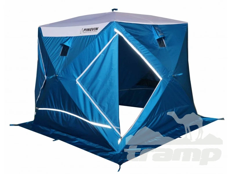 Палатки Зимняя палатка Призма Премиум STRONG (1-сл) 225*215 (бело-оранжевая)