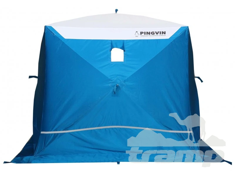 Палатки Зимняя палатка Призма Премиум STRONG (1-сл) 225*215 (бело-оранжевая)