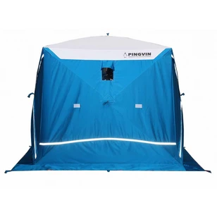 Зимняя палатка Призма Премиум STRONG (1-сл) 225*215 (бело-оранжевая)