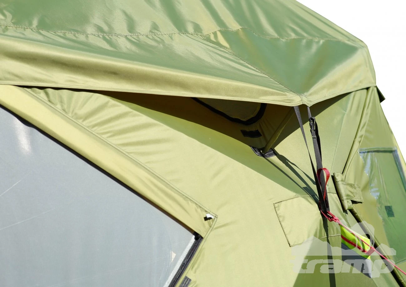 Палатки Всесезонная Универсальная палатка Лотос КубоЗонт 4-У Компакт (260х260/215 см) + Гидродно + Пол Утеплённый