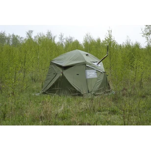 Всесезонная Универсальная палатка Лотос КубоЗонт 4-У Компакт (260х260/215 см) + Гидродно + Пол Утеплённый