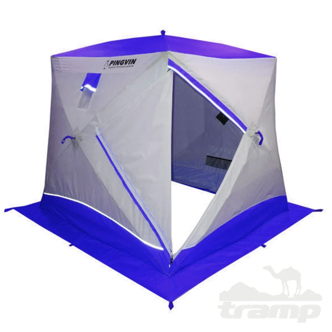 Палатки Зимняя палатка Призма BRAND NEW (2-сл) 200*185 (бело-синий)