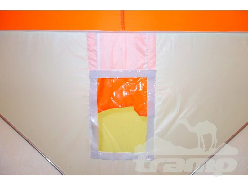 Палатки Зимняя палатка Призма (1-сл) Композит 185*185 (бело-оранжевый)