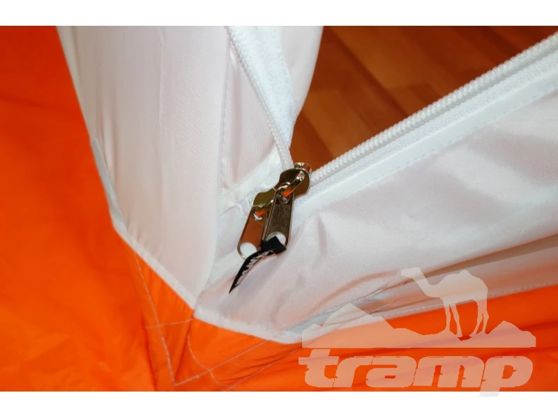 Палатки Зимняя палатка Призма (1-сл) Композит 185*185 (бело-оранжевый)