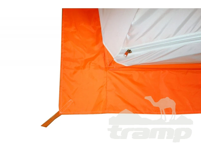 Палатки Зимняя палатка Призма (1-сл) Композит 185*185 (бело-оранжевый)
