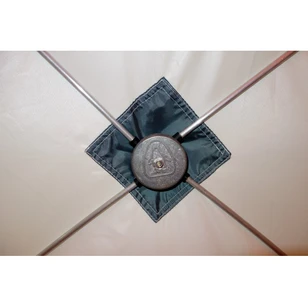 Зимняя палатка Призма (1-сл) Композит 185*185 (бело-оранжевый)