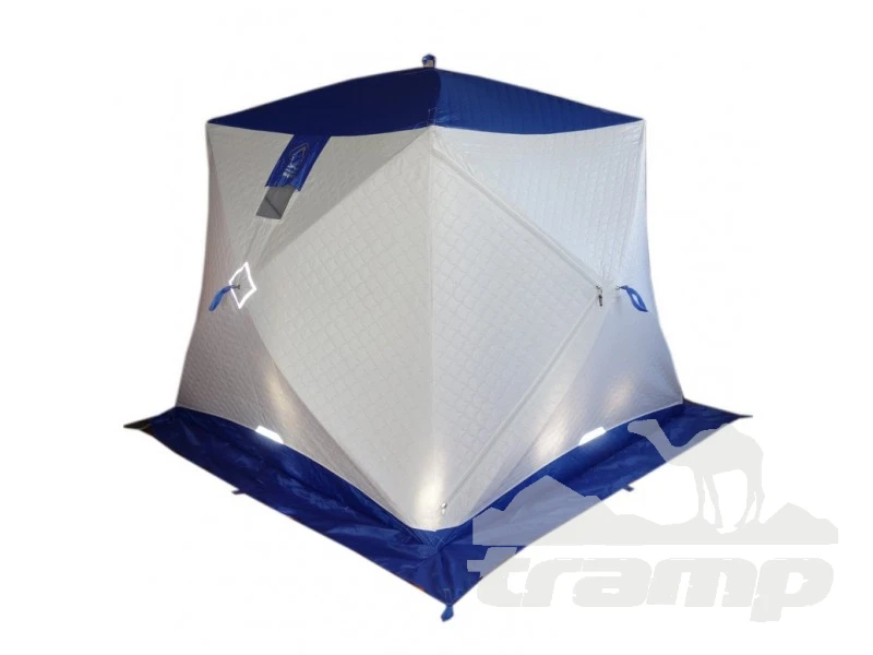 Палатки Зимняя палатка Призма Термолайт 185*185 Композит (3-сл) (бело-синий)
