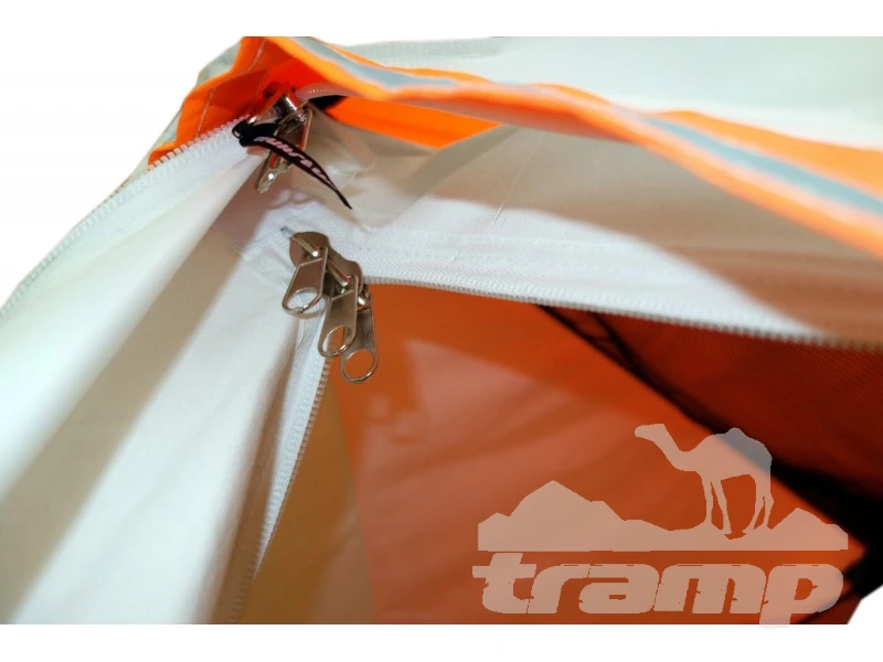 Палатки Зимняя палатка Призма Премиум (2-сл) 215*215 (бело-оранжевый)