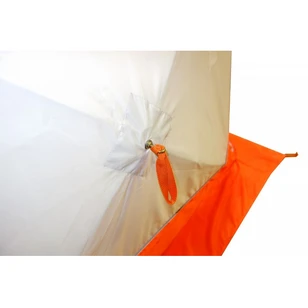 Зимняя палатка Призма Премиум (2-сл) 215*215 (бело-оранжевый)