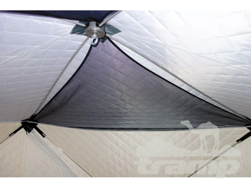 Палатки Зимняя палатка Призма Премиум Термолайт 215*215 Композит (3-сл) (бело-оранжевый)