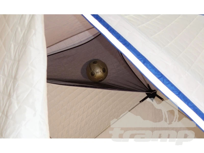 Палатки Зимняя палатка Призма Премиум Термолайт 215*215 Композит (3-сл) (бело-оранжевый)