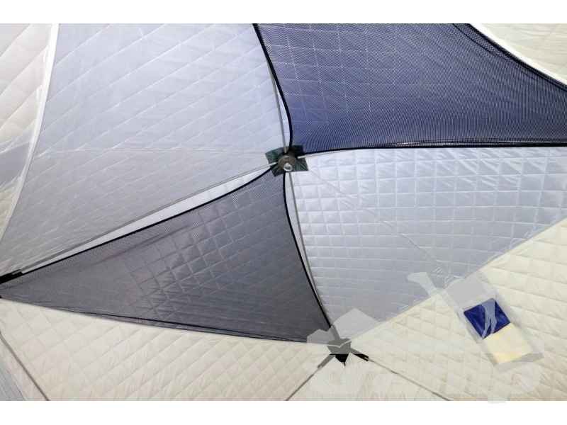 Палатки Зимняя палатка Призма Премиум Термолайт 215*215 Композит (3-сл) (бело-оранжевый)