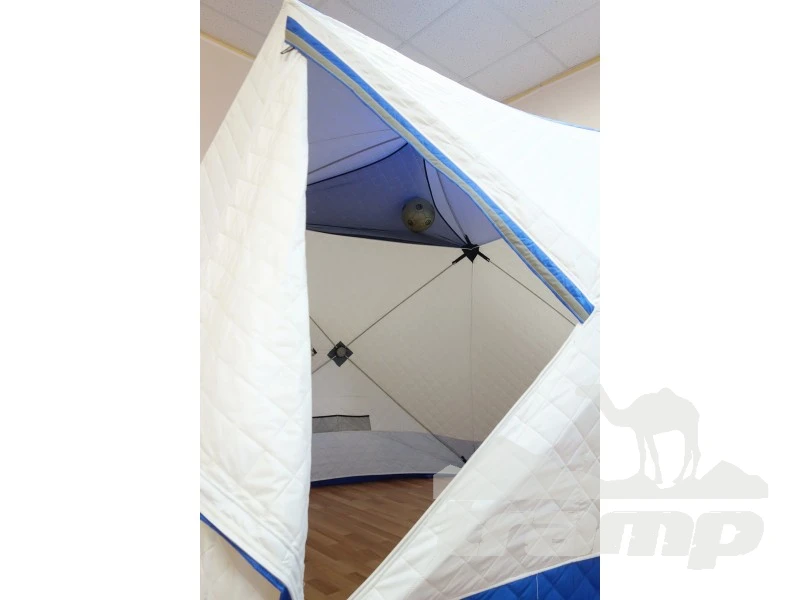 Палатки Зимняя палатка Призма Премиум Термолайт 215*215 Композит (3-сл) (бело-оранжевый)