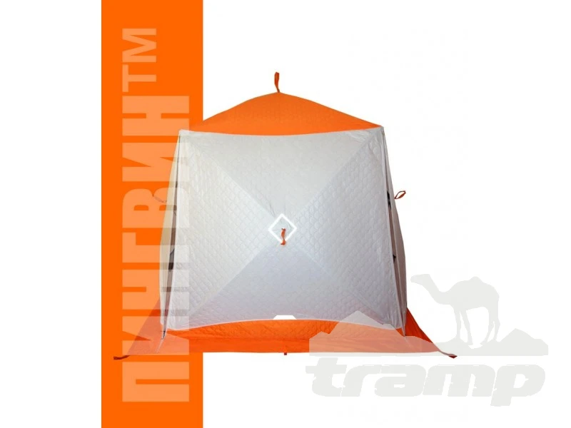 Палатки Зимняя палатка Призма Премиум Термолайт 215*215 Композит (3-сл) (бело-оранжевый)