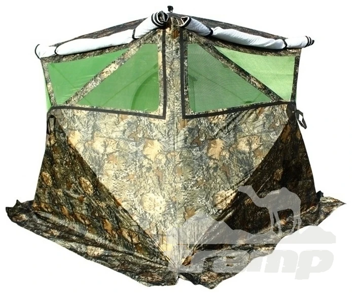 Палатки Всесезонная палатка Медведь Куб 4 Зима-Лето (2.3*2.3/2.0m) утеплённая (3-сл) + Пол