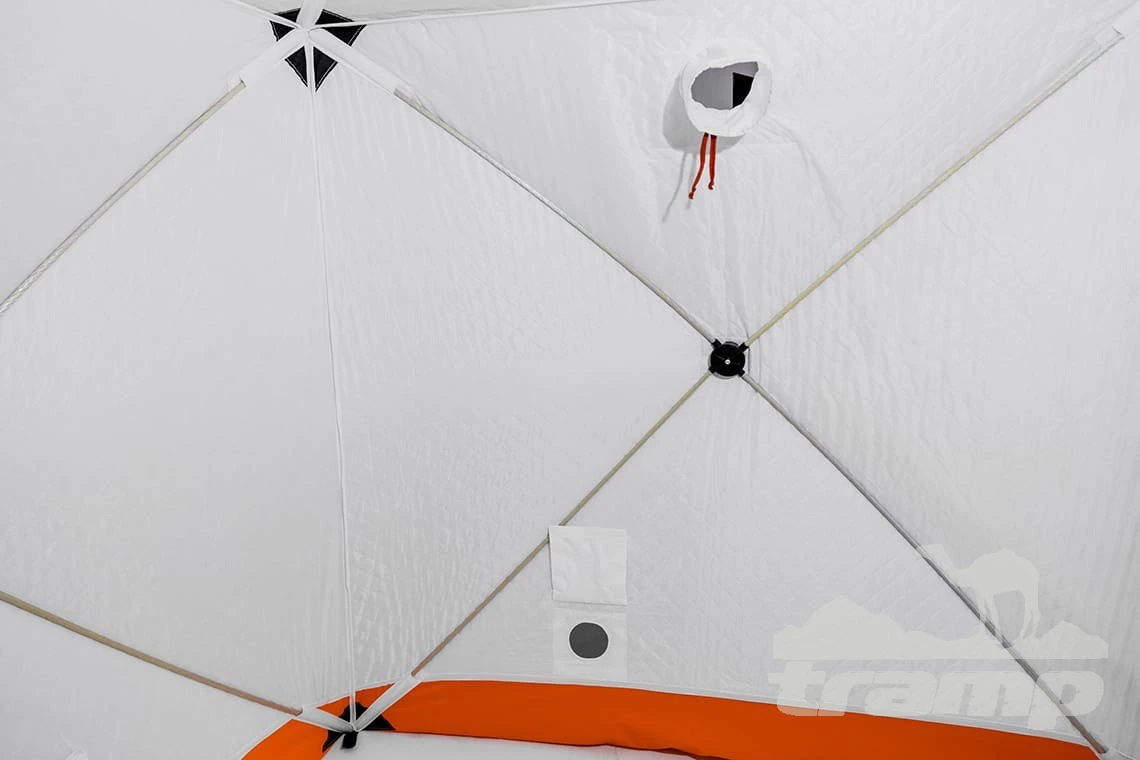 Палатки Палатка для зимней рыбалки Кедр Куб-2 (1.9*1.9/1.8м) Трёхслойная (Утеплённая)