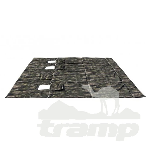 Комплектующие для палаток Пол для палатки Медведь Куб 3 (ткань Оксфорд 600D) 2.20*2.20m с закрывающимися отверстиями под лунки