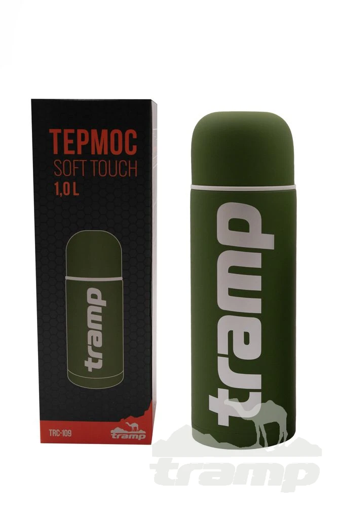 Походная посуда Термос Tramp Soft Touch 1.0 л хаки