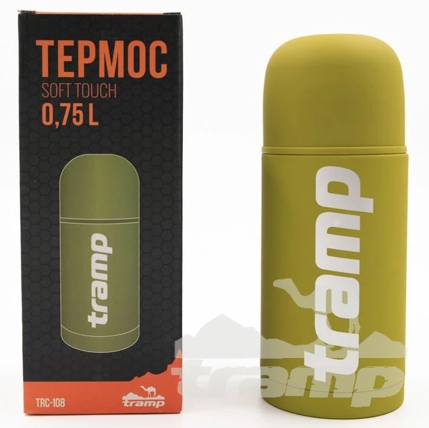 Походная посуда Термос Tramp Soft Touch 0,75 л оливковый