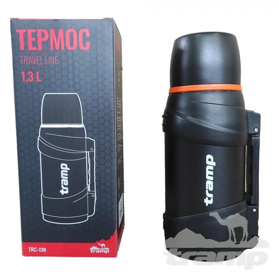 Походная посуда Термос Tramp Travel Line 1.3 л чёрный