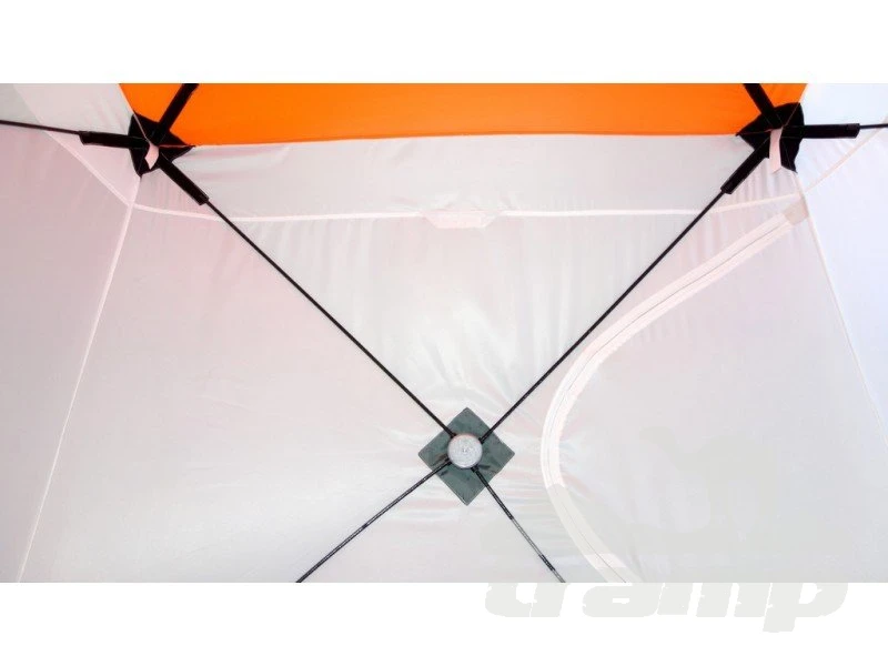 Палатки Зимняя палатка Пингвин Mr. Fisher 170 (2-сл) вшитый пол на липучке 170*170 (бело-оранжевый) + чехол