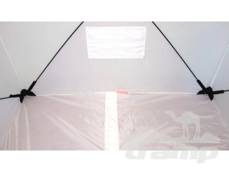 Палатки Зимняя палатка Пингвин Mr. Fisher 170 (2-сл) вшитый пол на липучке 170*170 (бело-оранжевый) + чехол