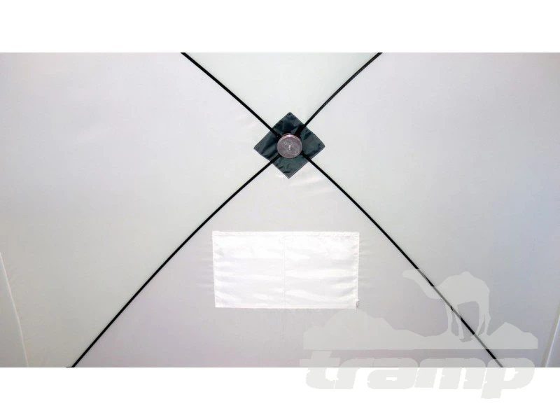 Палатки Зимняя палатка Пингвин Mr. Fisher 170 (2-сл) вшитый пол на липучке 170*170 (бело-оранжевый) + чехол