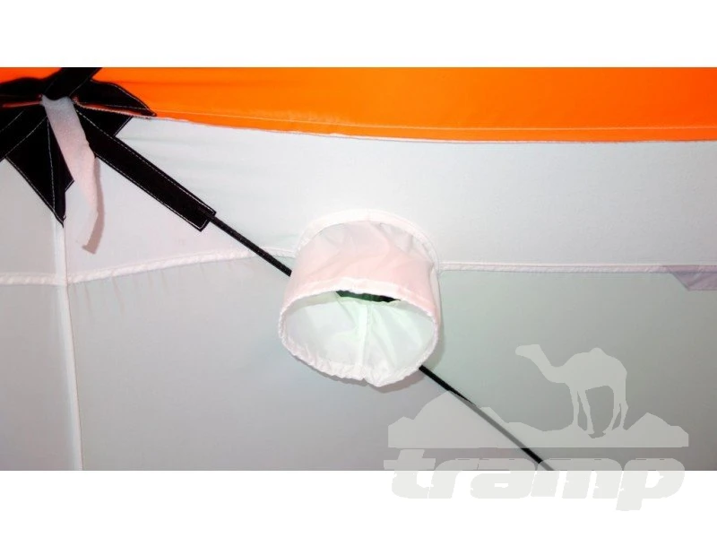 Палатки Зимняя палатка Пингвин Mr. Fisher 170 SТ (2-сл) с юбкой 170*170 (бело-оранжевый) + чехол