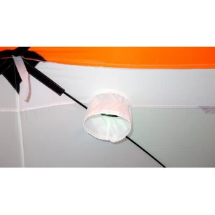 Зимняя палатка Пингвин Mr. Fisher 170 SТ (2-сл) с юбкой 170*170 (бело-оранжевый) + чехол