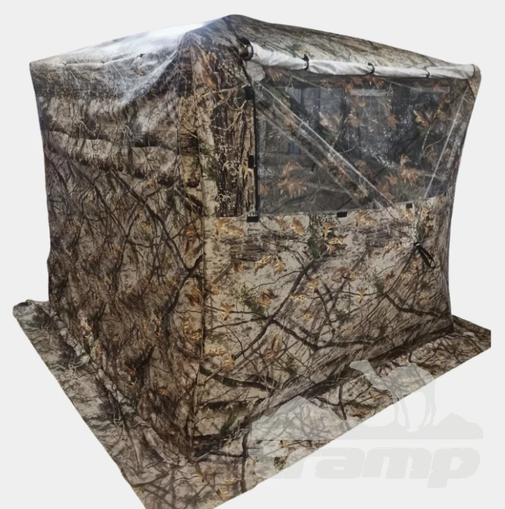 Шатрово-тентовая продукция Палатка - Шатер Пингвин Премиум Кемпинг 4 КМФ (215х215/210 см) + Гидро Пол