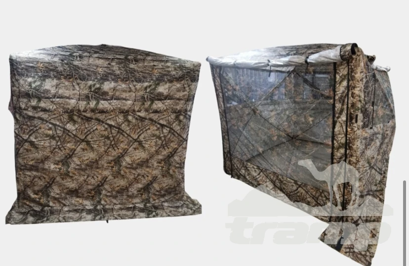 Шатрово-тентовая продукция Палатка - Шатер Пингвин Премиум Кемпинг 4 КМФ (215х215/210 см) + Гидро Пол