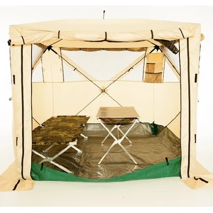 Палатка - Шатер Пингвин Премиум Кемпинг 4 КМФ (215х215/210 см) + Гидро Пол