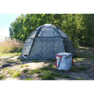 Летняя палатка-шатёр Лотос 5 Мансарда М (360х320/205 см) + Внутренняя палатка + Пол влагозащитный + Стойки