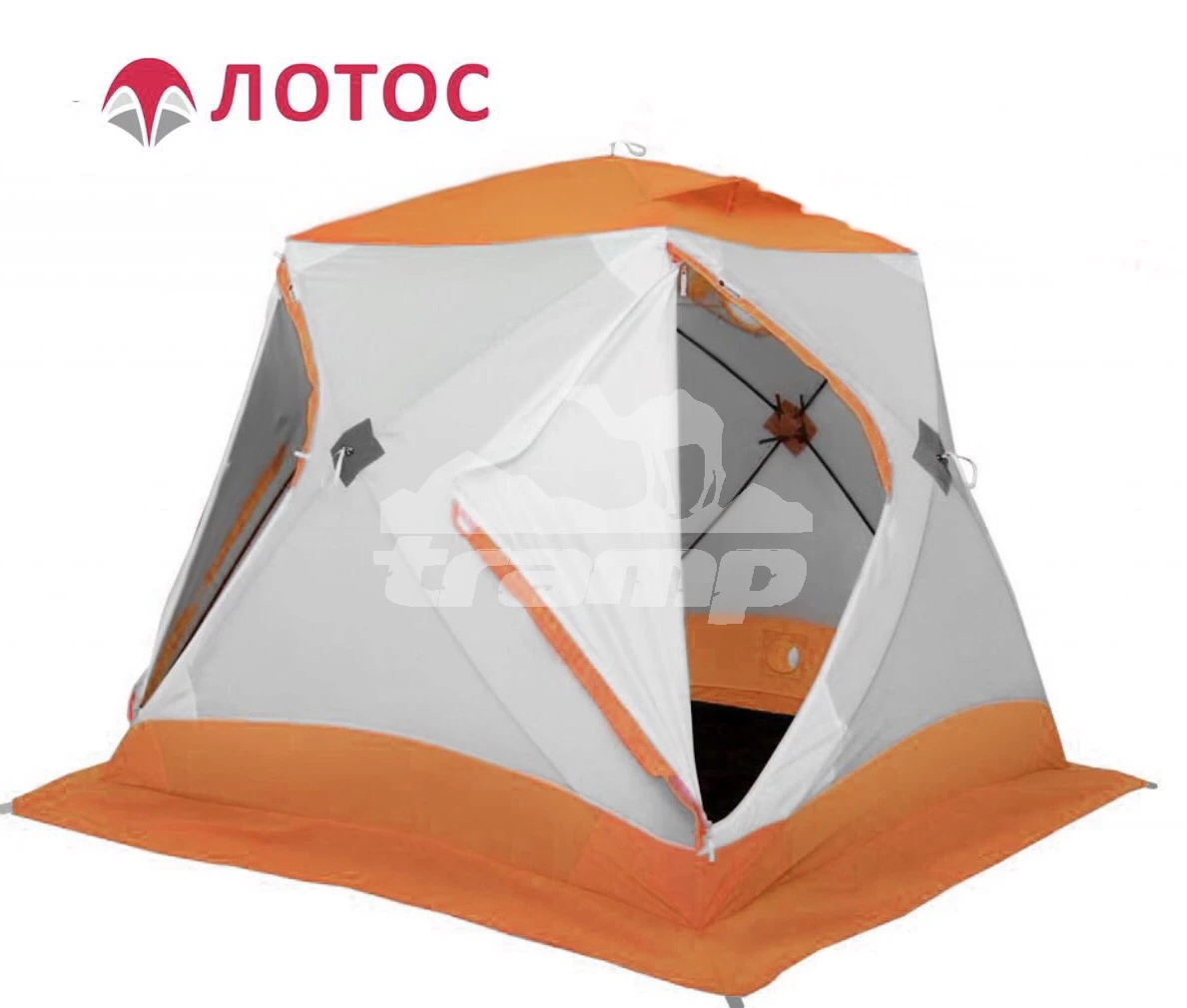 Палатки Зимняя палатка Лотос Куб 3 Классик А8 Оранж (210х210/180 см)