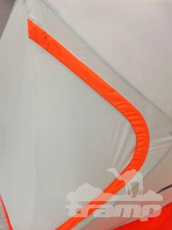 Палатки Зимняя палатка Пингвин Mr. Fisher 201 SТ ТЕРМО (3-сл, термостежка) с юбкой 200*200/180 (бело-оранжевый) + чехол