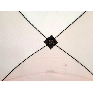 Зимняя палатка Пингвин Mr. Fisher 201 SТ ТЕРМО (3-сл, термостежка) с юбкой 200*200/180 (бело-оранжевый) + чехол