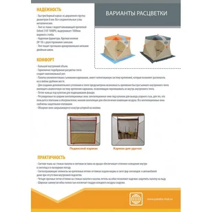 Зимняя палатка Митек Омуль Куб-1