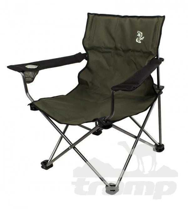 Кемпинговая мебель Кресло складное с мягкими подлокотниками Elektrostatyk F1 (зеленый)